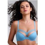 Marlies Dekkers Dame De Paris Baltic Sea And Gold Push Up Bra