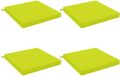 vidaXL - Zitkussens - SOEST - 4 stuks - 100% Polyester - Helder Groen
