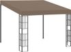 vidaXL Wandprieel 3x3 m stof taupe