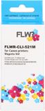 Canon FLWR CLI-521M Magenta XL Cartridge (Huismerk)