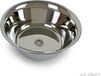 Évier en acier inoxydable, diamètre 36 cm, avec évacuation de 25 mm, adapté pour bateau, yacht et camping-car