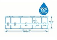 Bestway Steel Pro Max 3,66 m – Rond – Boven­grond – 9.150 L