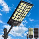 Lampe solaire - Éclairage public LED - 1 pièce - Détecteur de mouvement - Télécommande - Étanche IP65 - Portée de 320° - Fonctionne du crépuscule à l'aube