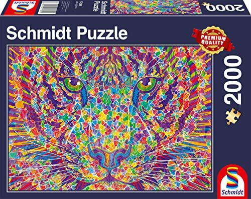 Schmidt Spiele 57394 Wild at Heart, tijger, 2000 stukjes puzzel, normaal