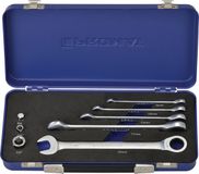 Promat 8-delige steek-/ringratelsleutel-set - 8-19mm