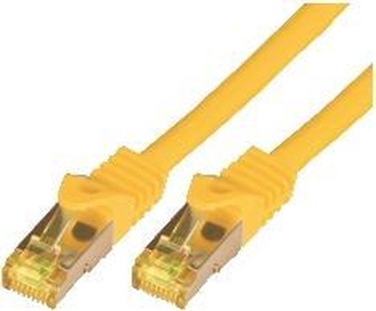 M-Cab 0.25m CAT7 S-FTP netwerkkabel Geel