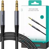 Joyroom Câble audio jack 3,5 mm - Câble audio AUX - 1,2 mètre - Noir