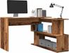 Maison Exclusive - Bureau d'angle aspect bois ancien 200,5x50x76 cm Matériau dérivé du bois