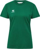 hummel Dames T-shirt Ronde hals geborduurd Logo Regular fit Basic Sportshirt