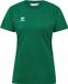 hummel Dames T-shirt Ronde hals geborduurd Logo Regular fit Basic Sportshirt