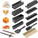 Unyqoos® Set à sushi, 16 pièces, plastique