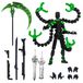 Merkloos Robot Actiefiguur - Gewrichtsbeweegbaar - 3D-geprint - Groen