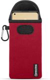 MobyDefend Hoesje - Geschikt voor Oppo Reno8 T - Neopreen Pouch Met Karabijnhaak - Rood
