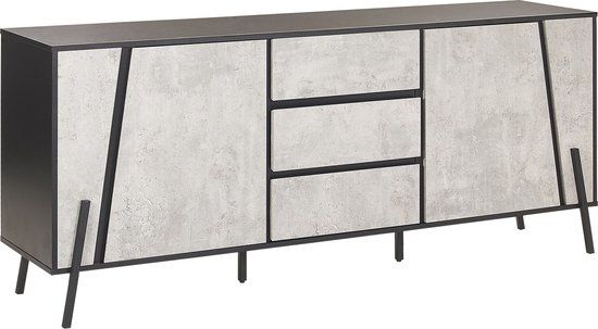 Beliani BLACKPOOL Sideboard - Grijs - 177 cm