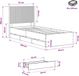 vidaXL Bedframe met opbergruimte en hoofdbord Artisanaal eiken