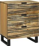 vidaXL Table de chevet Naturel 50 x 33 x 62 cm Bois traité