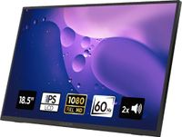 Logicom Nomad XL - Écran portable - 18,5" Full HD IPS - USB-C & Mini HDMI - Support - Noir
