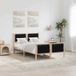 Maison Exclusive - Cadre de lit Noir 120 x 200 cm Pin massif