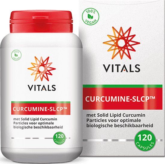 Vitals Curcumine-SLCP - 120 Capsules - Met Solid Lipid Curcumin Particles