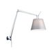Artemide Tolomeo Mega Applique Murale avec Interrupteur Ø320 Aluminium/Gris - Salon / séjour