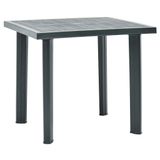 vidaXL Tuintafel 80x75x72 cm Kunststof Groen