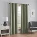 Eclipse Microfiber Thermisch Geïsoleerde Enkele Panel Grommet Top Verduisterende Gordijnen voor Woonkamer, 42 "x 63", Mos