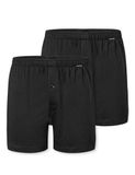 Schiesser Boxershorts set van 2 jersey zwart - Boxershorts multipacks Heren Onderbroek - zwart