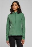 Urban Classics Polar Fleece Vest met capuchon - S - Groen