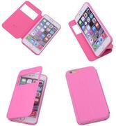 Best Cases View Cover Pink Apple iPhone 6 Plus TPU BookStyle Hoesjes View Cover Pink Apple iPhone 6 Plus TPU BookStyle Hoesjes