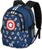Karactermania Marvel Captain America Running PLUS Rugzak Blauw