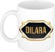 Bellatio Decorations Shoppartners Bv Dilara naam cadeau mok / beker met gouden embleem - kado verjaardag/ moeder/ pensioen/ geslaagd/ bedankt