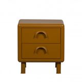 Drawer WOOOD Rune Ladekast met 2 lades - Metaal - Zand - 45x42x42