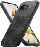 Ringke Onyx | Hoesje Geschikt voor Google Pixel 9a | Back Cover Flexibel TPU | Militaire Standaard | Camo Zwart