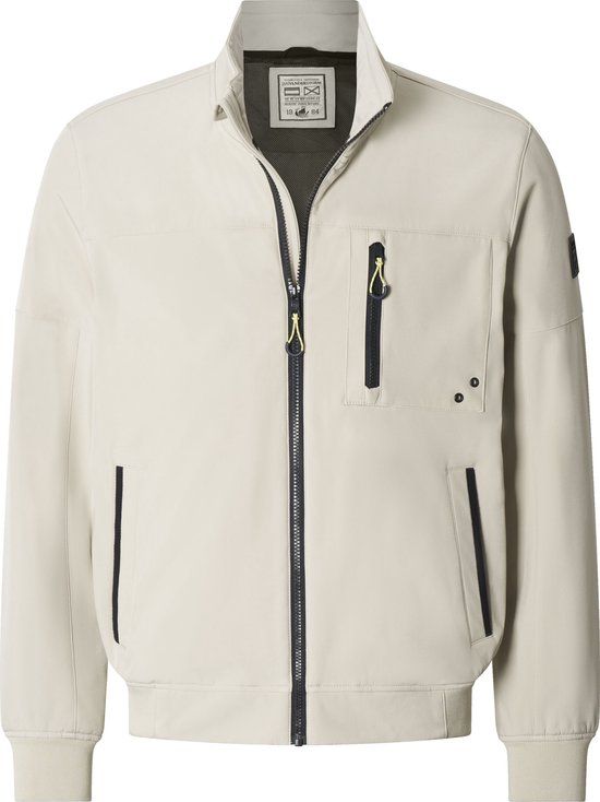 Jan Vanderstorm heren Softshelljack - 70 - wolwit - Plus Size