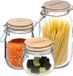 5Five - Set 3x pot de conservation alimentaire en verre 0,50/1,0/2,0 litre