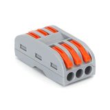 PCT-223 klemblok (2 stuks/blister) grijs/oranje