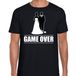 Bellatio Decorations Vrijgezellenfeest T-shirt Heren Game Over Zwart XXL