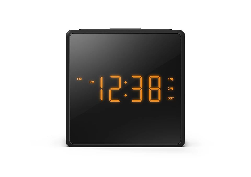 Philips TAR4500/10 Digital Alarm Clock with FM Radio - Black