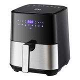 EDM 07790 Friteuse à air chaud - 5 L - 1450 W - Noir/Acier inoxydable