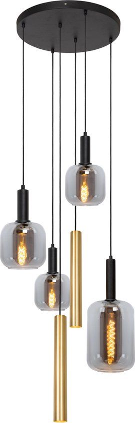 Lucide JOANET - Hanglamp - Ø 65 cm - 3xE27 - Messing
