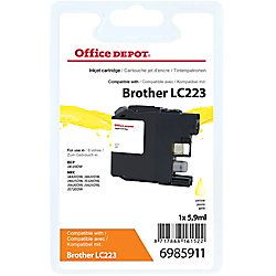 Office Depot Compatible Brother LC223Y Inktcartridge Geel