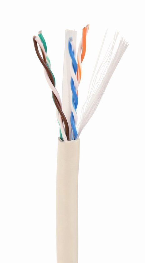 Cablexpert CAT6 UTP kabel (CCA) soepel 100 meter Grijs