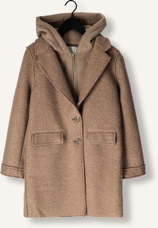 NUKUS Inna Jacket Boucle Winterjas - Camel - Maat XL