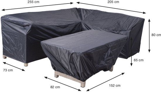 Garden Impressions Coverit Lounge/Dining Set Cover - 255/205x73xH80 & 152x82xH65 - Grey