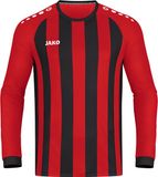 Jako Inter Voetbalshirt Lange Mouw Kinderen - Zwart / Sportrood | Maat: 164