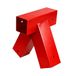 Relaxdays schommelverbinder, A-vorm, 90° hoek, voor 90x90 mm vierkant hout, gepoedercoat staal, rood, 19x27x19 cm