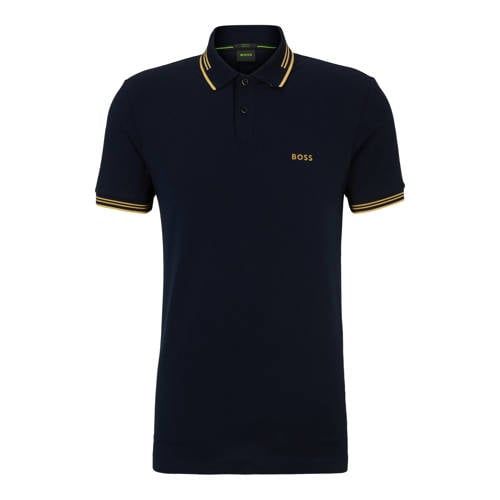 BOSS Slim Fit Polo Paul - Dark Blue with Contrast Trim