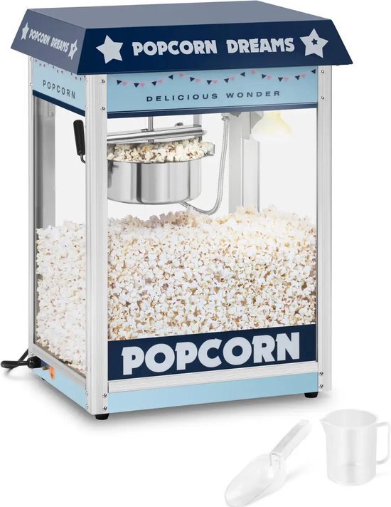 Royal Catering Popcornmachine - blauw