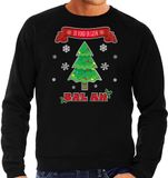 Bellatio Decorations Foute Kersttrui/sweater Heren - Ik Vind Er Geen Bal Aan - Zwart - Kerstfeest XL