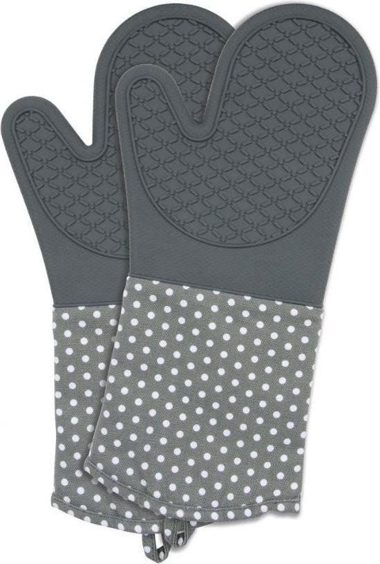 Wenko Ovenwanten 18,5 X 37,5 Cm Siliconen/katoen Grijs 2 Stuks